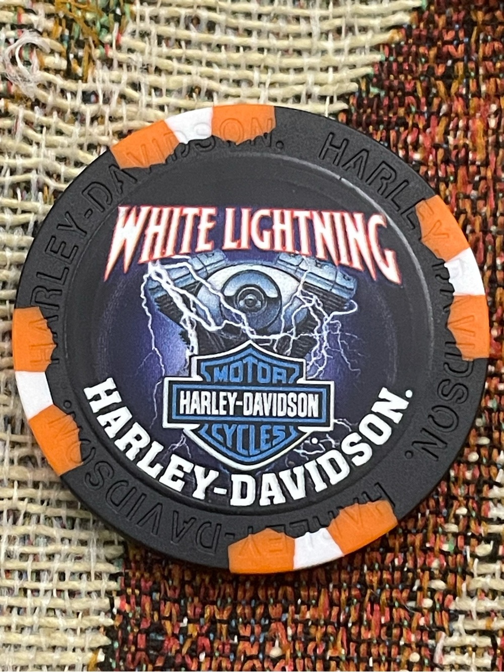White Lightning Harley-Davidson Motorcycles Chattanooga, TN Clay Poker Chip